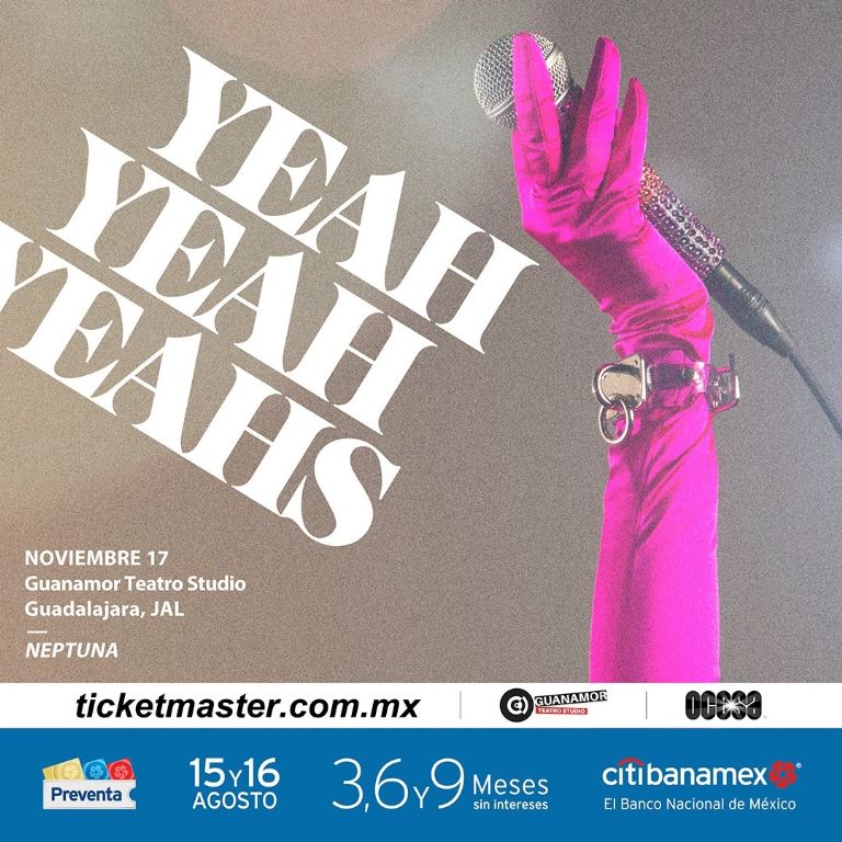 Yea Yeah Yeahs concierto guadalajara precio boletos