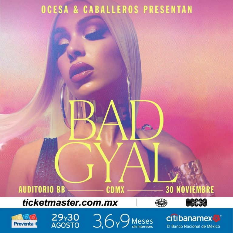 Bad Gyal concierto cdmx precio boletos