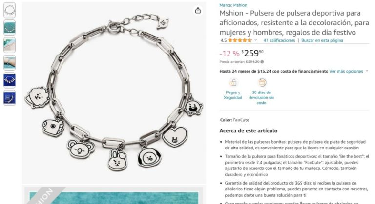 Amazon tiene las pulseras de BTS para toda ARMY