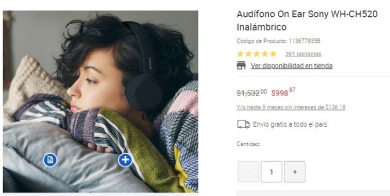 Promociones de audífonos inalámbricos en Liverpool