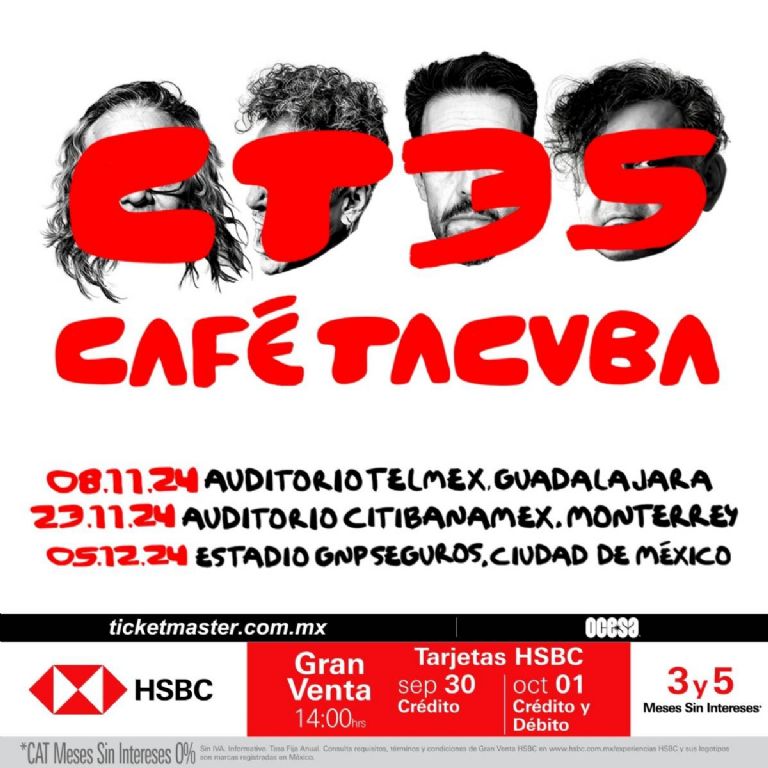 Precio de los boletos para el concierto de Café Tacvba en el Estadio GNP de la CDMX