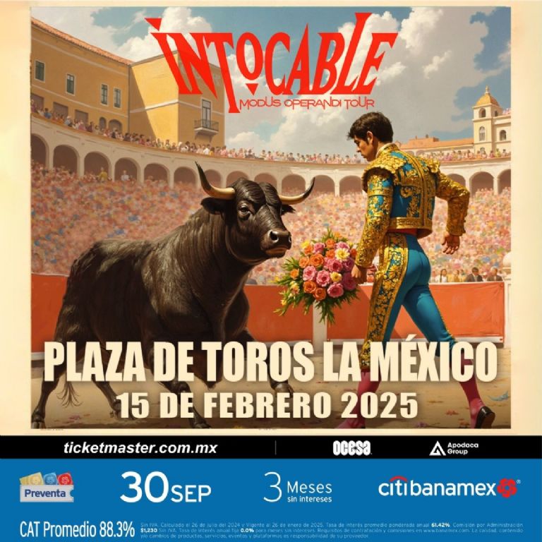 cuando viene intocable a mexico concierto plaza de toros