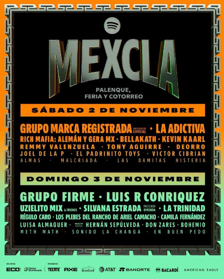 En estos días llegan las bandas del cartel del festival Spotify Mexcla