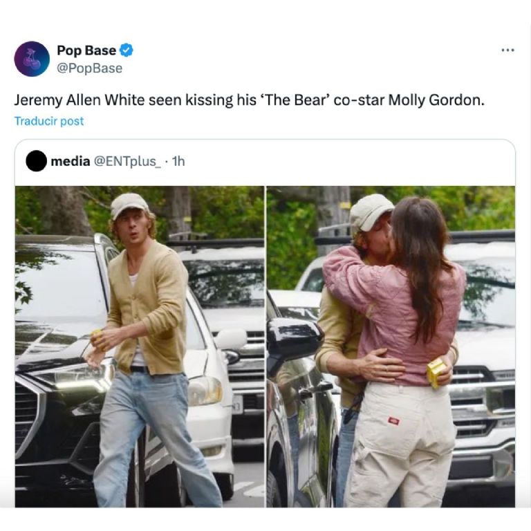 Jeremy Allen White se besa con molly gordon y termina con rosalia